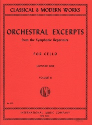 Orchestral Excerpts, Volume 2 - Cello