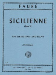 Sicilienne, Op. 78 - String Bass and Piano