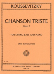 Chanson Triste, Op. 2 - String Bass and Piano
