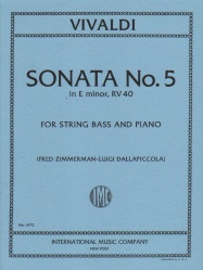 Sonata No. 5 in E minor, RV 40 - String Bass and Piano
