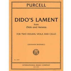 Dido's Lament from Dido and Aeneas - String Quartet
