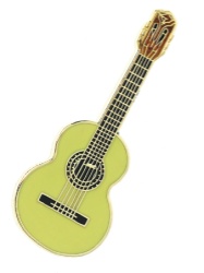 Classical Guitar Pin - Cedar