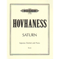 Saturn, Op. 243 - Soprano Voice, Clarinet, and Piano (Score)