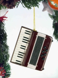 Accordion Ornament - Brown