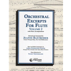 Orchestral Excerpts for Flute, Volume 2 - Flute and Piano