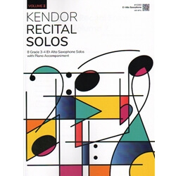Kendor Recital Solos, Vol. 2 - Alto Sax and Piano