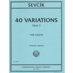 40 Variations, Op. 3 - Violin