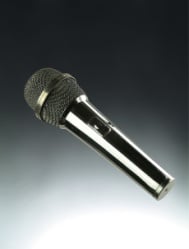 Black Microphone Magnet