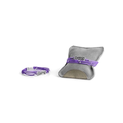 Italian Leather Bracelet (Violet)