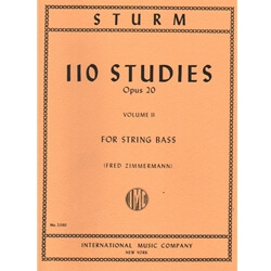 110 Studies, Op. 20, Volume 2 - String Bass