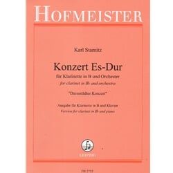 Concerto No. 7 in E-flat Major (Darmstadter) - Clarinet and Piano