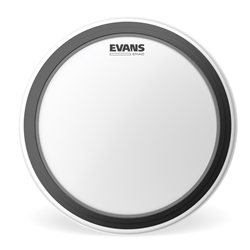 Evans EMAD Coated White Bass Drum Head, 22 Inch