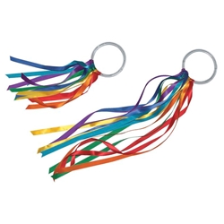 Sportime Rainbow Ribbon Wands, 36 Inches, Set of 6