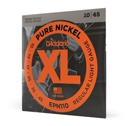 D'Addario XL Pure Nickel 10-45 Regular Light Electric Guitar Strings