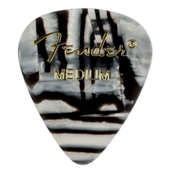 Fender Celluloid Picks, 351 Shape - Medium, Zebra, 12-pack