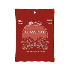 Martin M160 Hard Tension, Silverplated, Ball End Classical Guitar Strings