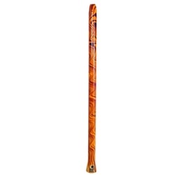 Toca DIDG-DOS Duro Didgeridoo, Orange Swirl